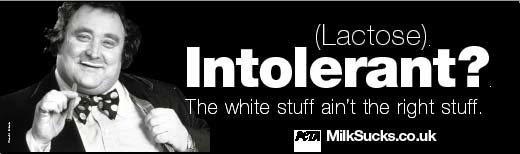 (Lactose) Intolerant? The White Stuff Ain?t The Right Stuff.